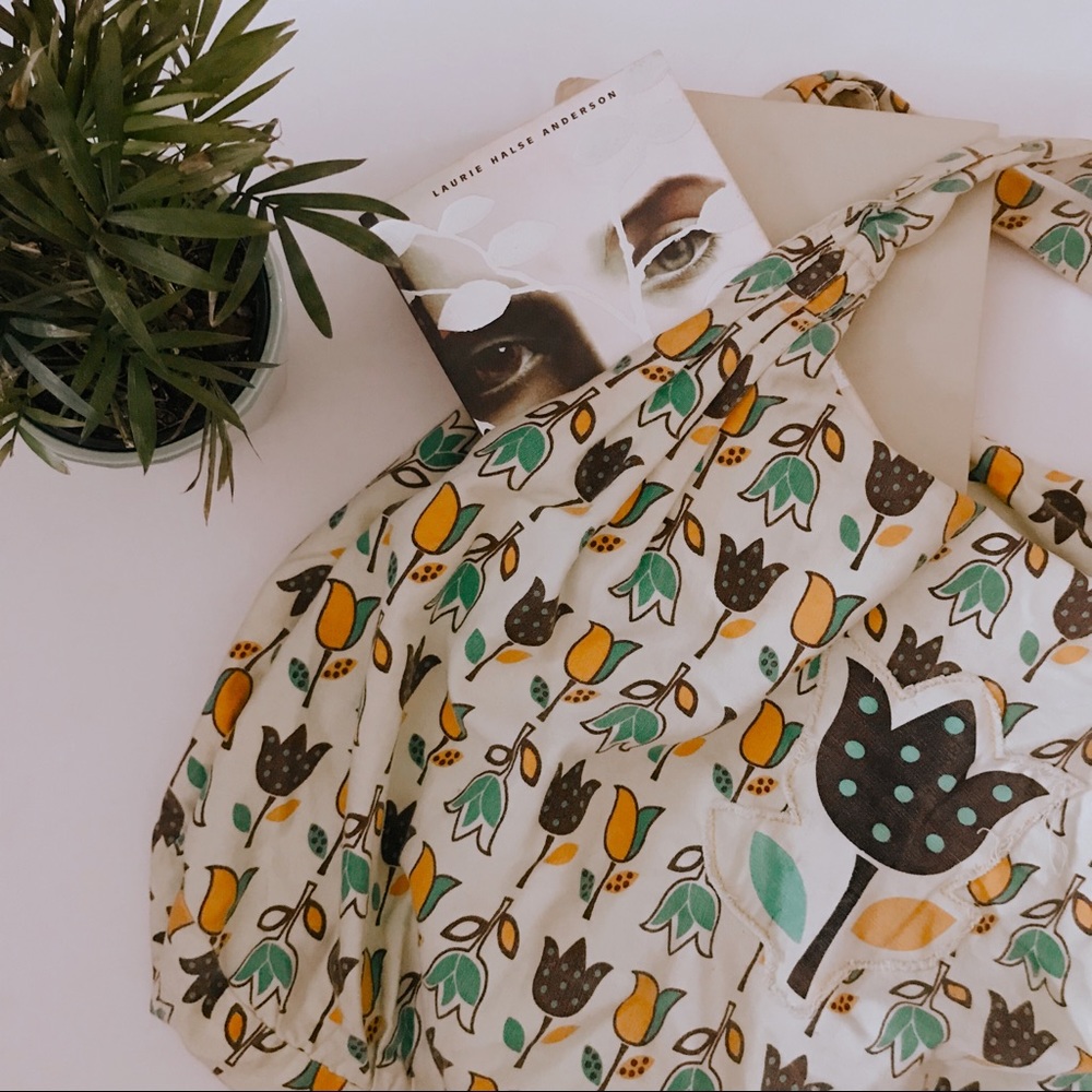 sweet floral cottagecore bag